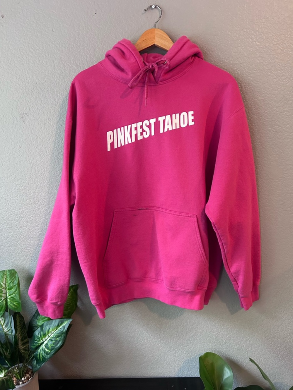 Pinkfest Tahoe Hot Pink Fleece Hoodie